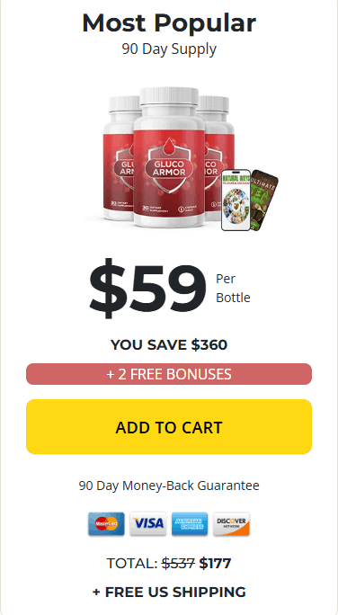 Gluco Armor price 3 bottle